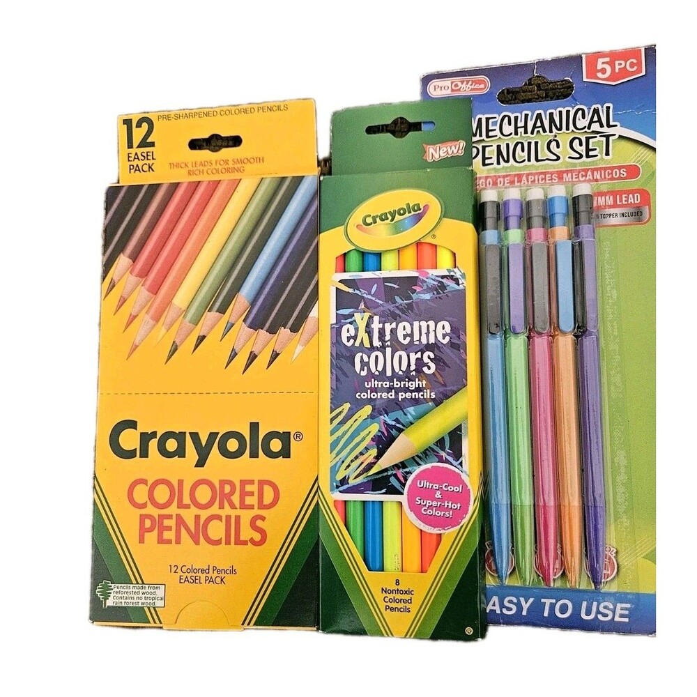 Crayola Colored Pencils Lot of 2 And Mechanical Pemcile New